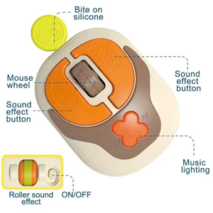 ست اسباب بازی هدفون کودک همراه با موس مدل Baby Music Set 6676_اسباب بازی