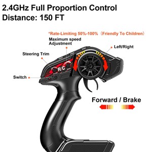 ماشین کنترلی آفرود 4WD با مقیاس 1:18 مدل Monster Truck 18304_اسباب بازی