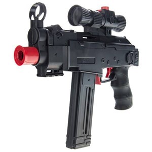 تفنگ اسباب بازی مسلسل تیر ژله ای و تیر اسفنجی مدل Assault Submachine Gun No:AK46