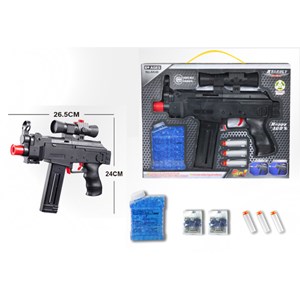 تفنگ اسباب بازی مسلسل تیر ژله ای و تیر اسفنجی Assault Submachine Gun No:AK46