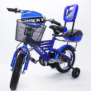 دوچرخه شهری کودک سایز 12 رنگ آبی مدل راکی ROCKY_اسباب بازی