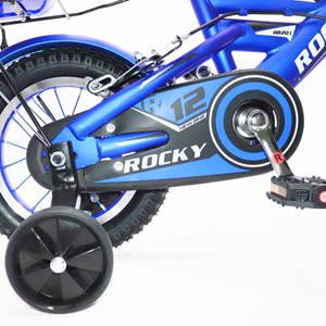 دوچرخه شهری کودک سایز 12 رنگ آبی مدل راکی ROCKY_اسباب بازی