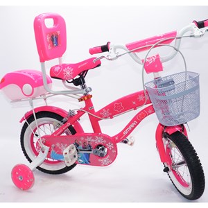 دوچرخه شهری کودک سایز 12 رنگ سرخابی طرح فروزن مدل اسمارت Smart_اسباب بازی