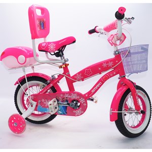 دوچرخه شهری کودک سایز 12 رنگ سرخابی طرح فروزن مدل اسمارت Smart_اسباب بازی