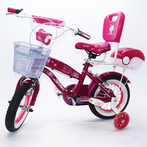 دوچرخه اورجینال کودک سایز 12 رنگ بنفش طرح کیتی مدل اسمارت Smart_اسباب بازی