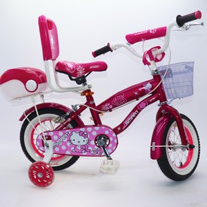 دوچرخه اورجینال کودک سایز 12 رنگ بنفش طرح کیتی مدل اسمارت Smart_اسباب بازی