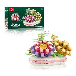 لگو دسته گل ساکولنت 301 قطعه مدل LX A527_اسباب بازی