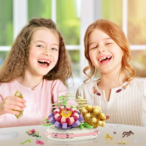 لگو دسته گل ساکولنت 301 قطعه مدل LX A527_اسباب بازی