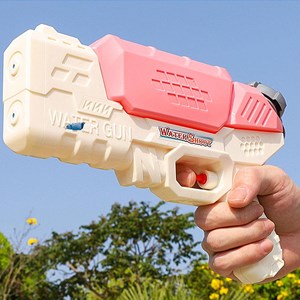 تفنگ اسباب بازی آب پاش رنگ صورتی مدل Water Gun 04s_اسباب بازی