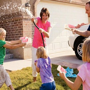 تفنگ اسباب بازی آب پاش رنگ صورتی مدل Water Gun 04s_اسباب بازی