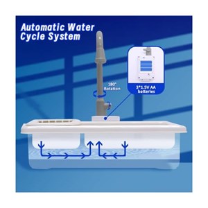 اسباب بازی سینک ظرفشویی پایه دار کودک 33 قطعه مدل Play Kitchen Sink Toys 1234_اسباب بازی