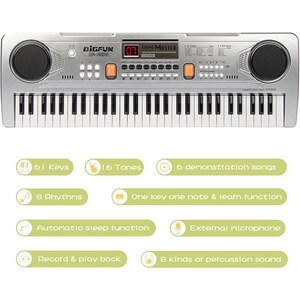 اسباب بازی آموزشی ارگ بیگفان 61 کلید مدل BIGFUN 630_اسباب بازی