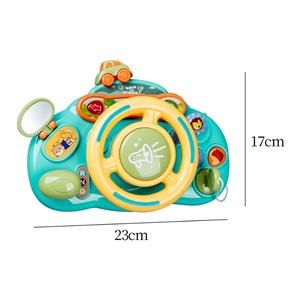 اسباب‌ بازی فرمان ماشین موزیکال رنگ آبی مدل Music Steering Wheel Toy 201_اسباب بازی
