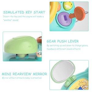 اسباب‌ بازی فرمان ماشین موزیکال رنگ آبی مدل Music Steering Wheel Toy 201_اسباب بازی