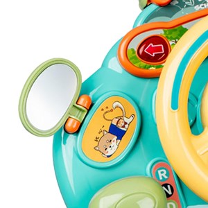 اسباب‌ بازی فرمان ماشین موزیکال رنگ آبی مدل Music Steering Wheel Toy 201_اسباب بازی