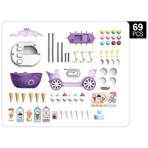 اسباب بازی ست بستنی فروشی 4 حالته 69 قطعه مدل 4IN1 Surprise Shop Ice Cream 69 Pcs_اسباب بازی