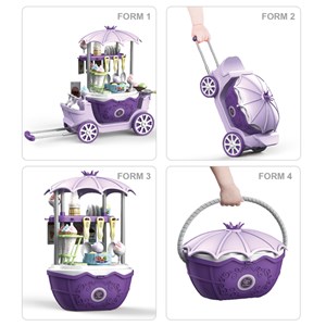 اسباب بازی ست بستنی فروشی 4 حالته 69 قطعه مدل 4IN1 Surprise Shop Ice Cream 69 Pcs_اسباب بازی