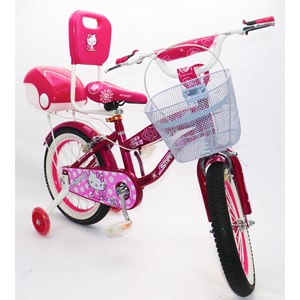 دوچرخه اورجینال کودک سایز 16 رنگ سرخابی طرح کیتی مدل اسمارت Smart_اسباب بازی