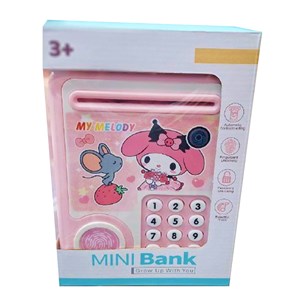 گاوصندوق اثر انگشتی رمز دار باتری خور طرح ملودی مدل MINI BANK 313_اسباب بازی