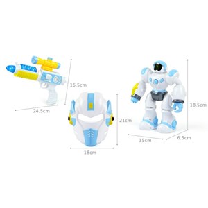 ربات اسباب بازی موزیکال مفصلی دارای نقاب و تفنگ مدل INTERSTELLAR EQUIPMENT_اسباب بازی
