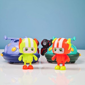 ست 2 عددی ماشین کنترلی مسابقه‌ ای دودزا مدل BUMPER CAR RQ3058_اسباب بازی