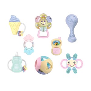 جغجغه رنگارنگ 8 عددی هانگر مدل HE0122 Huanger_اسباب بازی