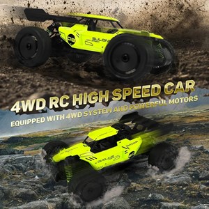 ماشین کنترلی آفرود سرعتی فلزی مقیاس 1:14 رنگ سبز مدل RC Racing Car 326_اسباب بازی