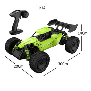 ماشین کنترلی آفرود سرعتی فلزی مقیاس 1:14 رنگ سبز مدل RC Racing Car 326_اسباب بازی