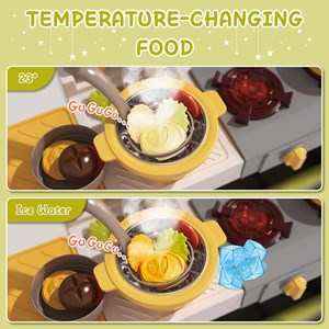 ست اسباب بازی آشپزخانه 88 تکه با بخار، سینک و صندوق فروش فست فود مدل Fast Food Shop 889_اسباب بازی