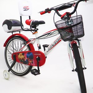 دوچرخه اورجینال کودک سایز 20 طرح دختر کفشدوزکی و گربه سیاه مدل جونیور JUNIOR_اسباب بازی