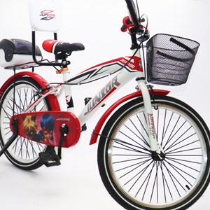 دوچرخه اورجینال کودک سایز 20 طرح دختر کفشدوزکی و گربه سیاه مدل جونیور JUNIOR_اسباب بازی