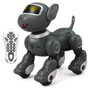 سگ رباتیک هوشمند طوسی با سنسور و کنترل مدل Programmable Robot Dog Toy 1536_اسباب بازی