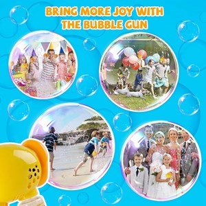 تفنگ اسباب بازی حباب ساز چراغ دار طرح اردک مدل Geometric Bubble Gun 6623_اسباب بازی