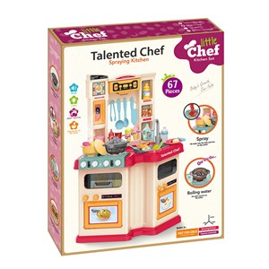 ست اسباب بازی آشپزخانه بزرگ 67 تکه با بخار و سینک مدل Talented Chef 922_اسباب بازی
