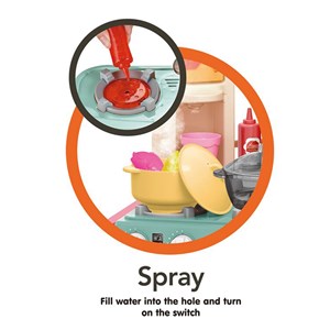 ست اسباب بازی آشپزخانه بزرگ 67 تکه با بخار و سینک مدل Talented Chef 922_اسباب بازی