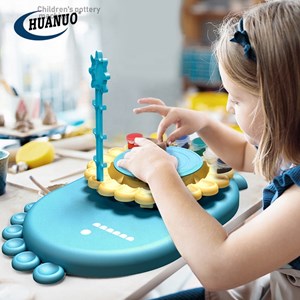 چرخ سفالگری کودک با پدال شارژی طرح دایناسور_اسباب بازی