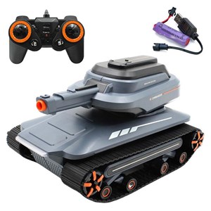 تانک کنترلی شارژی موزیکال با قابلیت پرتاپ تیر ژله ای کد 6615_اسباب بازی