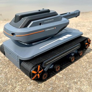 تانک کنترلی شارژی موزیکال با قابلیت پرتاپ تیر ژله ای کد 6615_اسباب بازی