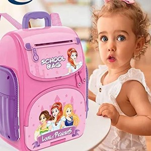 قلک مدل كوله پشتي رمزدار موزیکال طرح پرنسس School Bag Cash Box Musical_اسباب بازی
