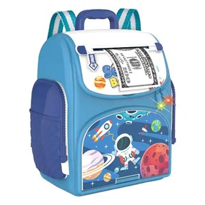 قلک مدل كوله پشتي رمزدار موزیکال طرح فضانورد School Bag Cash Box Musical_اسباب بازی