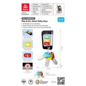 اسباب بازی دسته کلید موزیکال هولی تویز مدل Hola Toys 8968_اسباب بازی