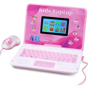 لپ تاپ آموزشی 48 کاره صورتی Kids' educational laptop_اسباب بازی