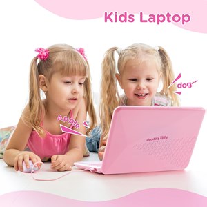 لپ تاپ آموزشی 48 کاره صورتی Kids' educational laptop_اسباب بازی