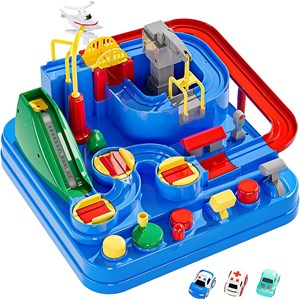 کیت ماشین بازی همراه با هلیکوپتر و 2 عدد ماشین_اسباب بازی