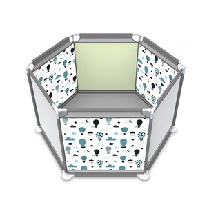 پارک بازی کودک تاشو و چندکاره VivaKids با طرح بالن هوای گرم_اسباب بازی