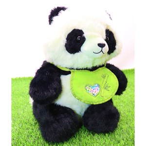 عروسک پولیشی اورجینال پاندا با پیشبند 30 سانتی_اسباب بازی