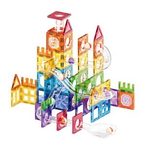 اسباب بازی ساختنی تایل مگنتی 118 قطعه مدل 10061 Magic Magnetic Blocks_اسباب بازی