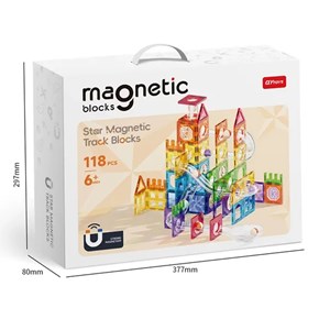 اسباب بازی ساختنی تایل مگنتی 118 قطعه مدل 10061 Magic Magnetic Blocks_اسباب بازی