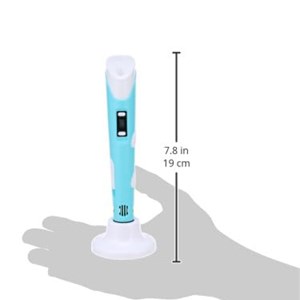 قلم طراحی سه بعدی با نمایشگر LCD و 3 عدد فیلامنت PLA رنگ آبی_اسباب بازی