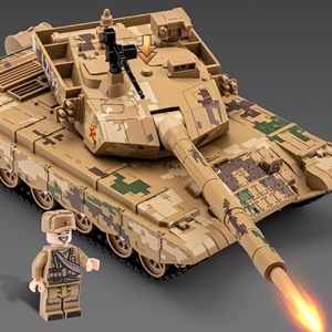 تانک فلزی موزیکال، چراغدار و دودزا مقیاس 1:36_اسباب بازی